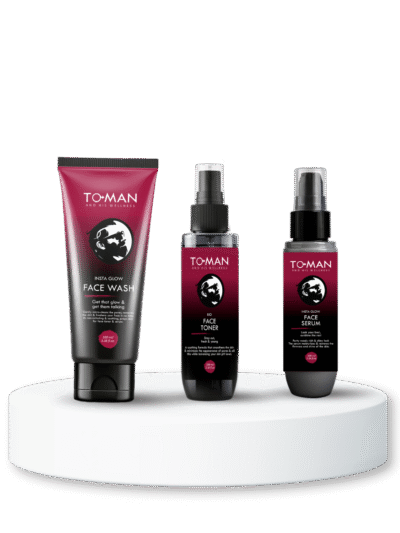 TO-MAN Complete Skincare Combo for Men – (Face Wash + Face Serum + Face Toner) All Skin Types
