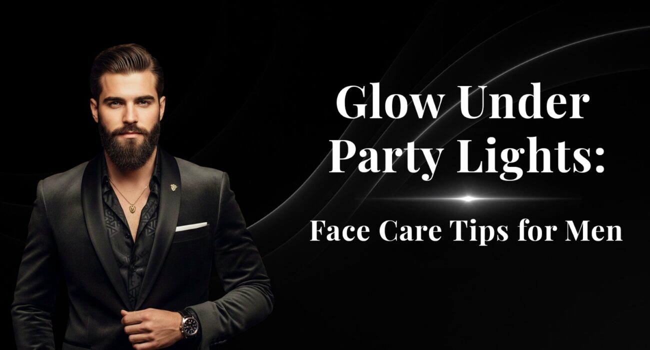 Glow Under Party Lights Face Care Tips for Men